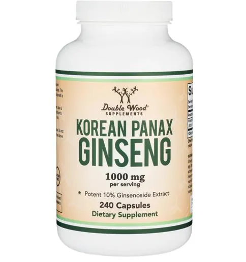 Корейський женьшень Панакс Double Wood Korean Panax Ginseng 1000 мг, 240 капсул