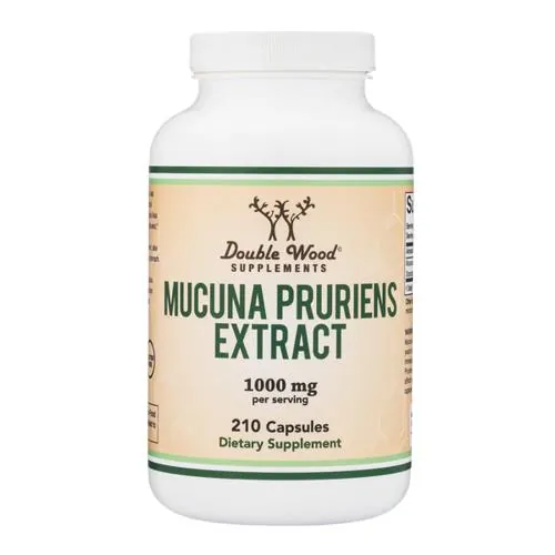 Мукуни пекучої екстракт Double Wood Mucuna Pruriens Extract 1000 мг, 210 капсул