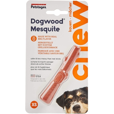 Игрушка для собак Petstages Dogwood Mesquite pt30142 Крепкая ветка с ароматом барбекю из Мескита мини