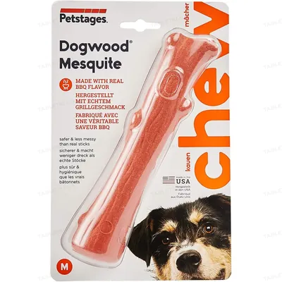 Іграшка для собак Petstages Dogwood Mesquite pt30144 Міцна гілка з ароматом барбекю з Мескіту середня