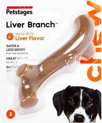 Іграшка для собак Petstages Liver Branch pt68609 Гілка з ароматом печінки, коричнева