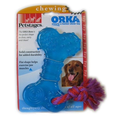 Игрушка для собак Petstages Orka Bone pt230 Косточка с канатиком, большая