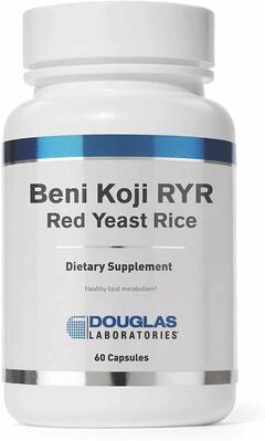 Ферментований червоний дріжджовий рис Douglas Laboratories Beni-Koji RYR, 60 капсул