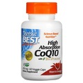Коензим Q10 200 мг та біоперин Doctor's Best High Absorption CoQ10 with BioPerine, 60 вегетаріанських капсул