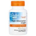 Коэнзим Q10 200 мг и биоперин Doctor's Best High Absorption CoQ10 with BioPerine, 60 вегетарианских мягких капсул