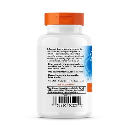Фісетин з Новусетіном Doctor's Best Fisetin with Novusetin 100 мг, 30 вегетаріанських капсул
