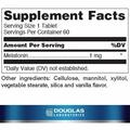 Мелатонин Douglas Laboratories Melatonin 1 мг, 60 таблеток