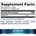 Мелатонін Douglas Laboratories Melatonin 1 мг, 60 таблеток