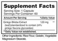 Гинкго билоба Earth's Creation Ginkgo Biloba 120 мг, 60 капсул