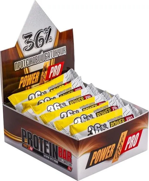 Батончик протеїновий Power Pro 36% пломбіріні, 20 штук по 60 г