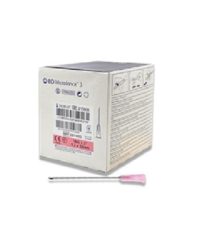 Игла инъекционная BD Microlance 3 с втулкой-павильоном 18G (1,2 х 50 мм), 1 штука