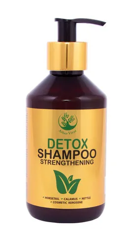 Шампунь Arbor Vitae Detox з нафтою косметичною, кропивою, хвощем та каламусом, 300 мл