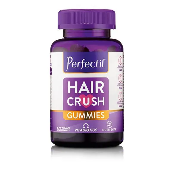 Перфектил Hair Crush Gummies пастилки жувальні для пошкодженого волосся №60