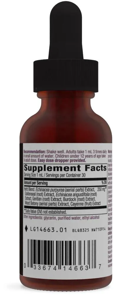 Ехінацея та гідрастіс Nature's Way Echinacea Goldensea краплі, 30 мл