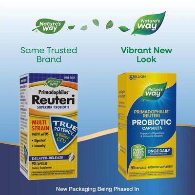 Пробиотик Nature's Way Primadophilus Reuteri Probiotic 5 billion, 90 капсул