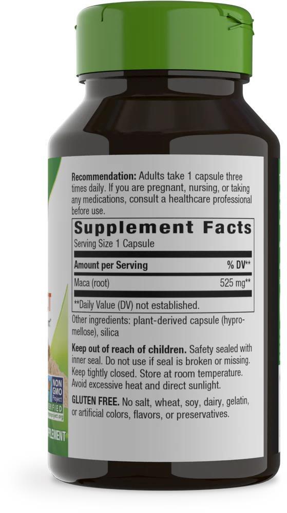 Мака Nature's Way Maca Root 525 мг, 100 капсул
