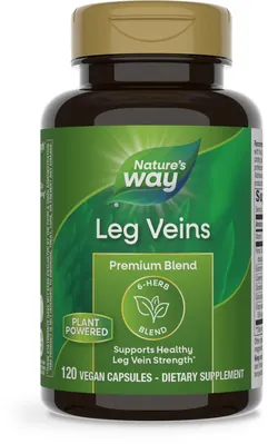 Підтримка при варикозі ніг Nature's Way Leg Veins, 120 веганських капсул