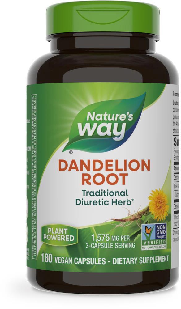 Одуванчика корень Nature's Way Dandelion Root, 180 веганских капсул