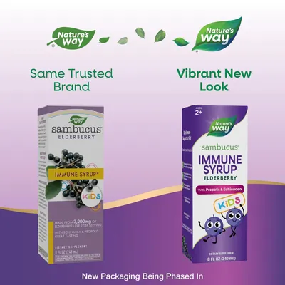 Сироп чорна бузина для дітей Nature's Way Sambucus Immune Syrup For Kids, 240 мл