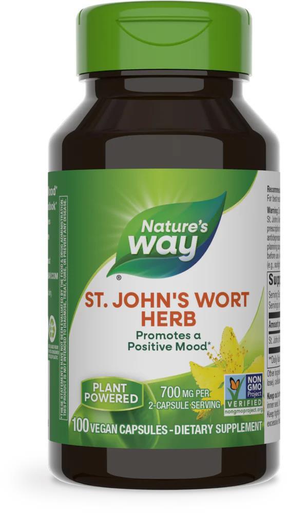 Зверобой Nature's Way St. John's Wort Herb, 100 веганских капсул