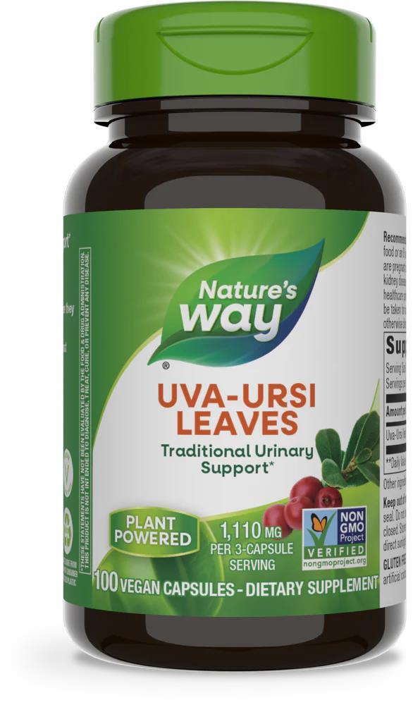 Толокнянка Nature's Way Uva Ursi Leaves, 100 веганских капсул