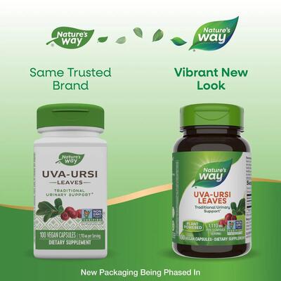 Толокнянка Nature's Way Uva Ursi Leaves, 100 веганских капсул
