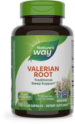 Валерианы корень Nature's Way Valerian Root, 100 веганских капсул