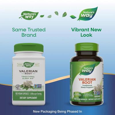 Валерианы корень Nature's Way Valerian Root, 100 веганских капсул