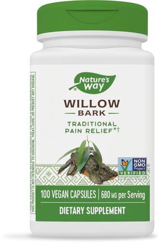 Ивы кора Nature's Way Willow Bark, 100 веганских капсул