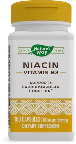 Ніацин Nature's Way Niacin (Vitamin B3) 100 мг, 100 капсул