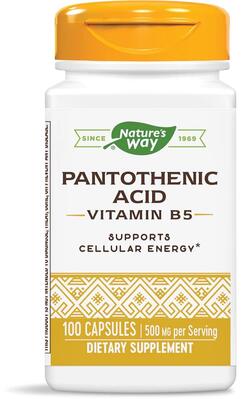 Пантотеновая кислота Nature's Way Pantothenic Acid (Vitamin B5) 250 мг, 100 капсул