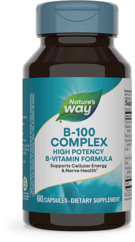 Витамины группы В Nature's Way B-100 Complex, 60 капсул