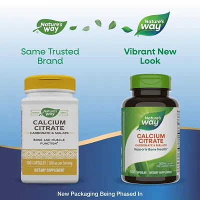 Кальцію цитрат Nature's Way Calcium Citrate 250 мг, 100 капсул