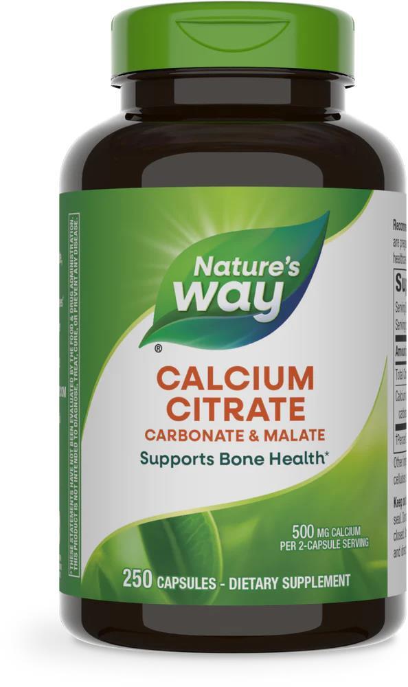 Кальция цитрат Nature's Way Calcium Citrate 250 мг, 250 капсул