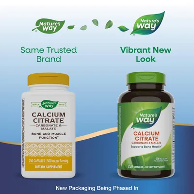 Кальцію цитрат Nature's Way Calcium Citrate 250 мг, 250 капсул