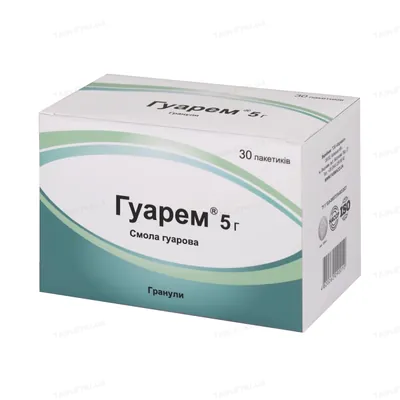 Гуарем гранули по 5 г №30 у пак.