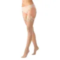 Панчохи компресійні Pani Teresa Premium Delicate CCL PT0432, клас компресії 1, закритий носок, довгі, колір світло-бежевий, розмір S