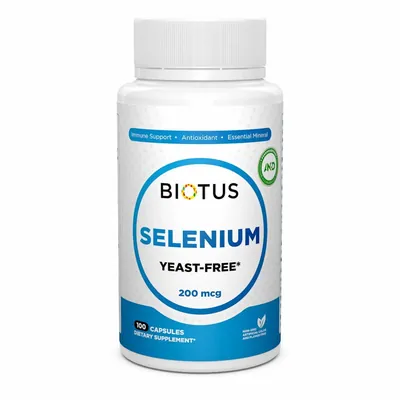 Селен без дріжджів Biotus Selenium капсули по 200 мкг №100