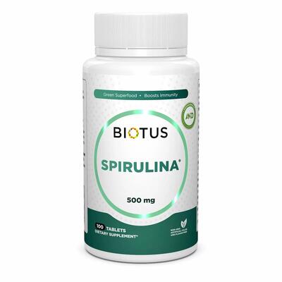 Спирулина Biotus Spirulina таблетки по 500 мг №100