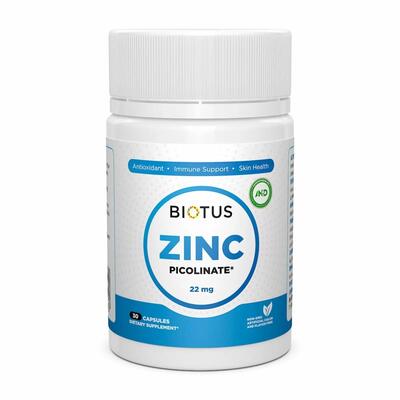 Цинк пиколинат Biotus Zinc Picolinate капсулы по 22 мг №30