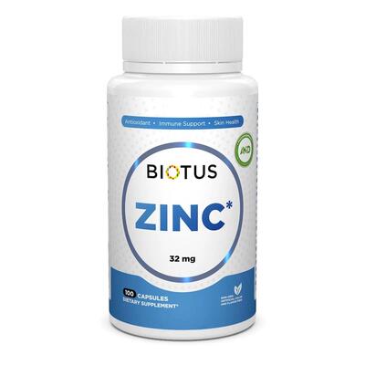 Цинк Biotus Zinc капсулы по 32 мг №100