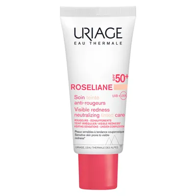 Крем для обличчя Uriage Roseliane CC Cream SPF50+ зволожуючий проти почервоніння, 40 мл