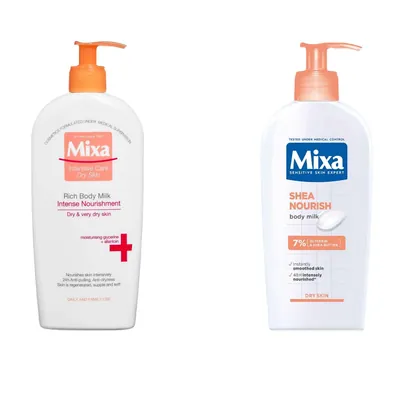 Молочко для тіла Mixa Shea Nourish живильне з олією ши для сухої шкіри, 400 мл