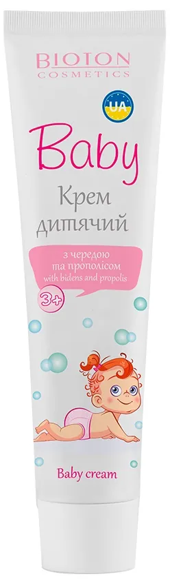 Крем дитячий Bioton Cosmetics Baby з чередою та прополісом 3+, 44 мл
