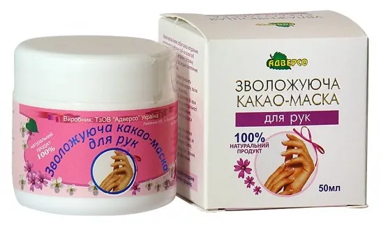 Маска для рук Адверсо Какао зволожуюча, 50 мл
