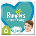 Подгузники детские Pampers Active Baby размер 6, 13-18 кг, 32 шт