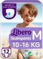 Подгузники-трусики Libero Swimpants размер Medium, 10-16 кг, для плавания, 12 шт