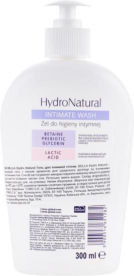 Гель для интимной гигиены Bella Hydro Natural, 300 мл