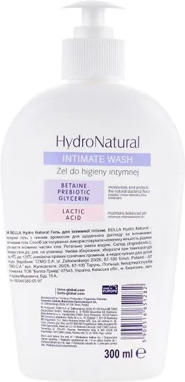 Гель для інтимної гігієни Bella Hydro Natural, 300 мл