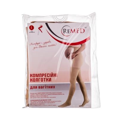 Колготки компрессионные для беременных Remed RK 411 закрытый носок, 1 класс компрессии, укороченные, размер XXL